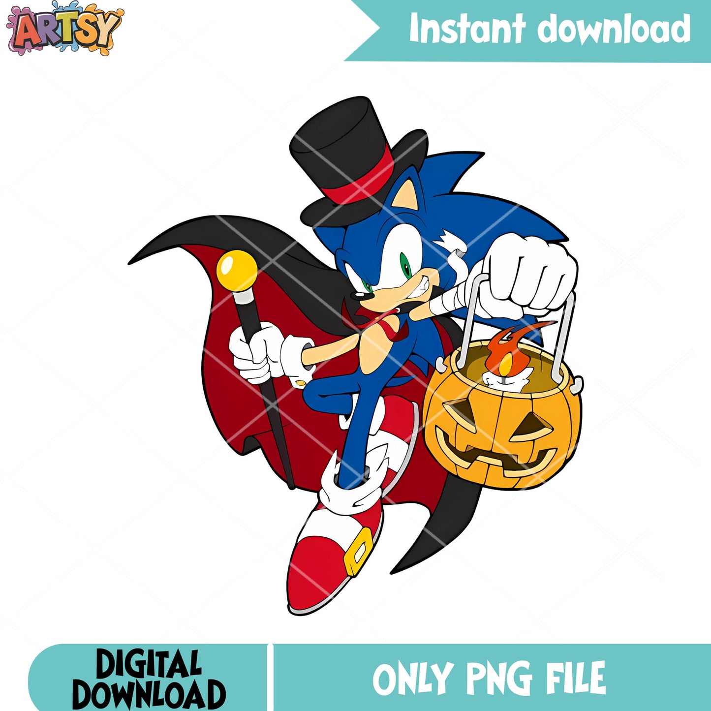 Sonic the magican png, jack o lantern png, sega halloween png
