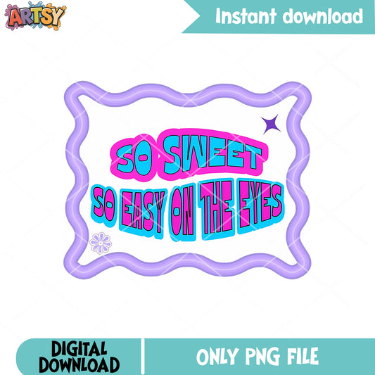 So sweet and easy on the eyes png, kpop huntrix png, kpop netflix png