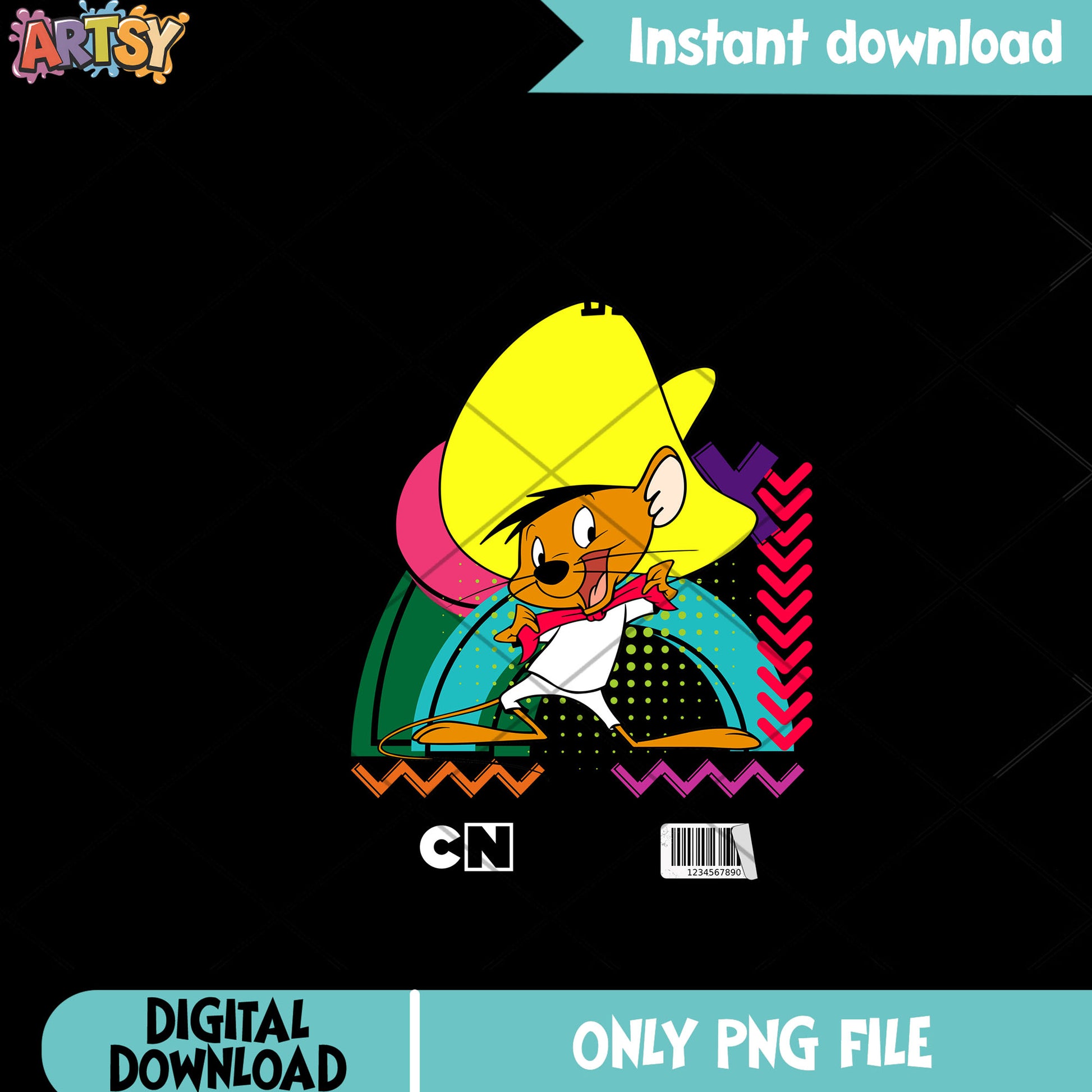 Speedy Gonzales png, Warner Bros png, Sombrero png