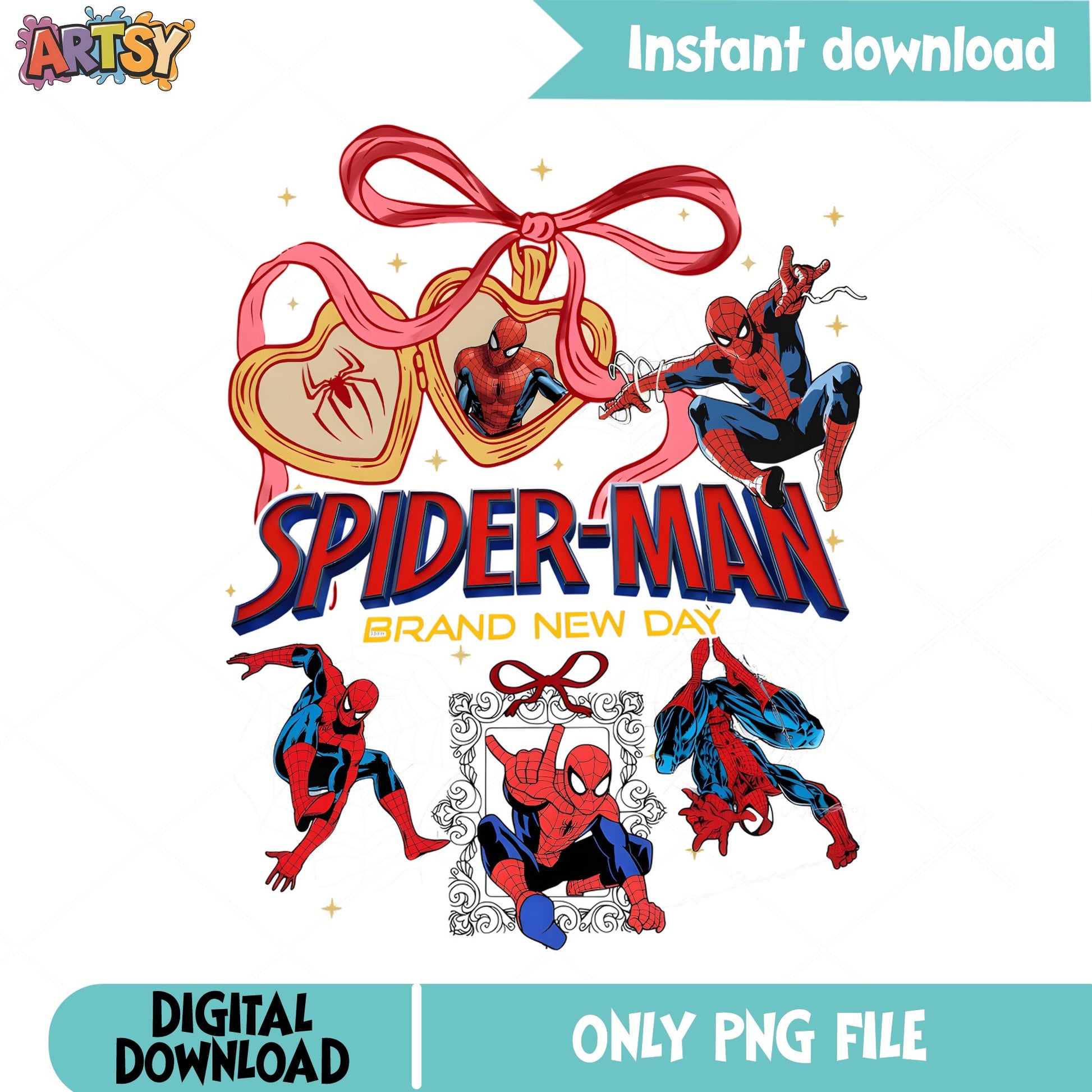 Spider-Man Brand New Day Valentine PNG, Marvel PNG, Superhero PNG