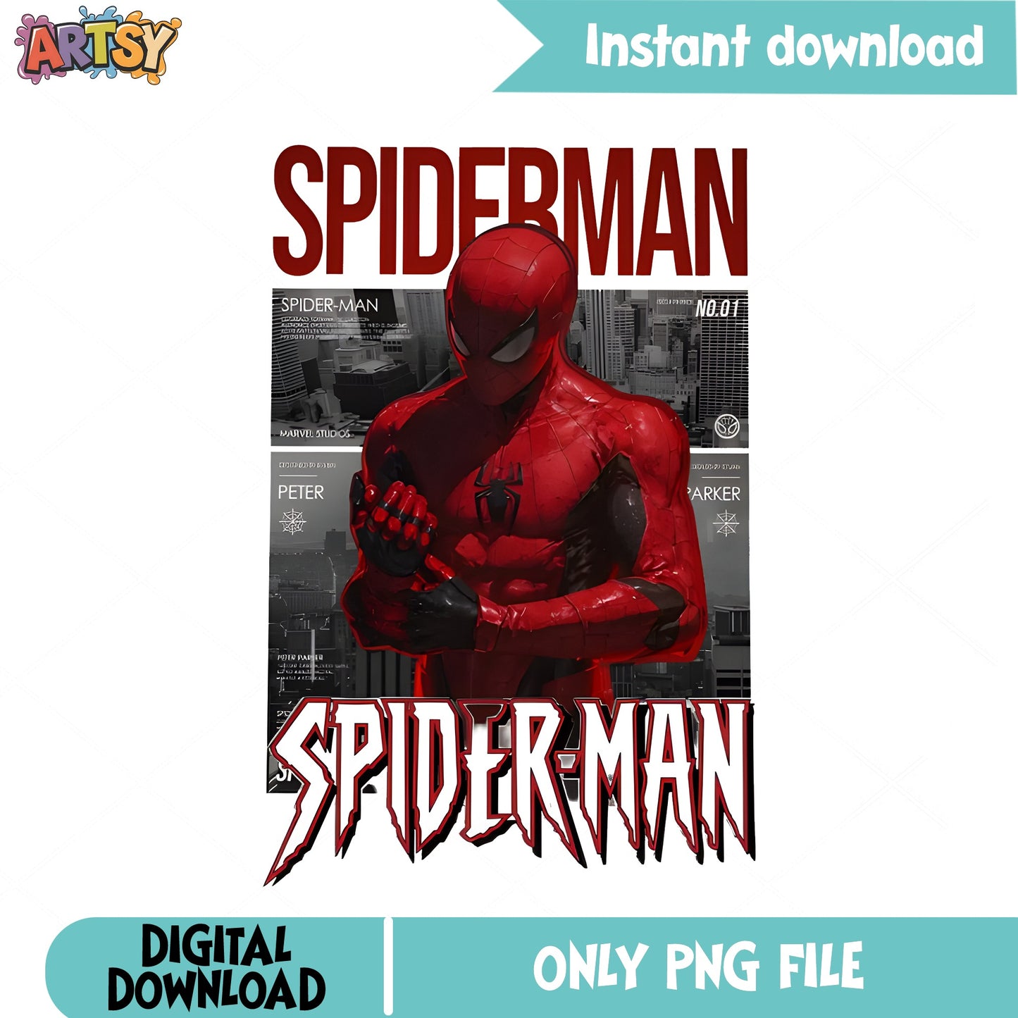 Spider-Man Peter Parker Comic PNG, Marvel Superhero PNG, Spiderman PNG