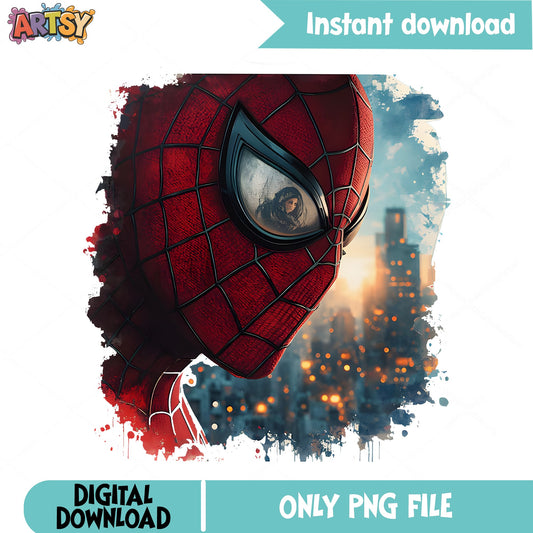 Spiderman Watercolor PNG, Marvel Superhero PNG, Spider Man PNG