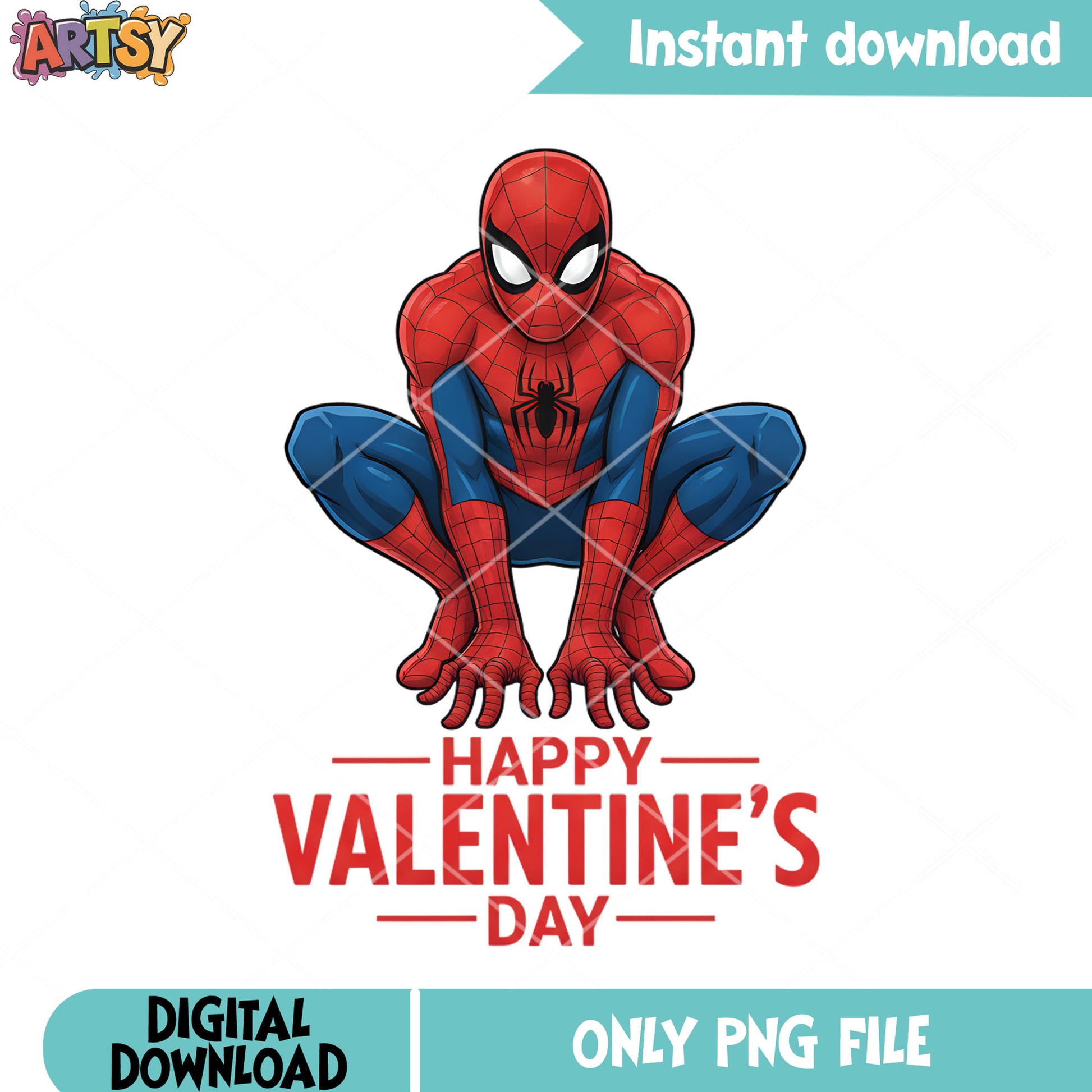 Spiderman happy valentine png, marvel png, valentines gifts png