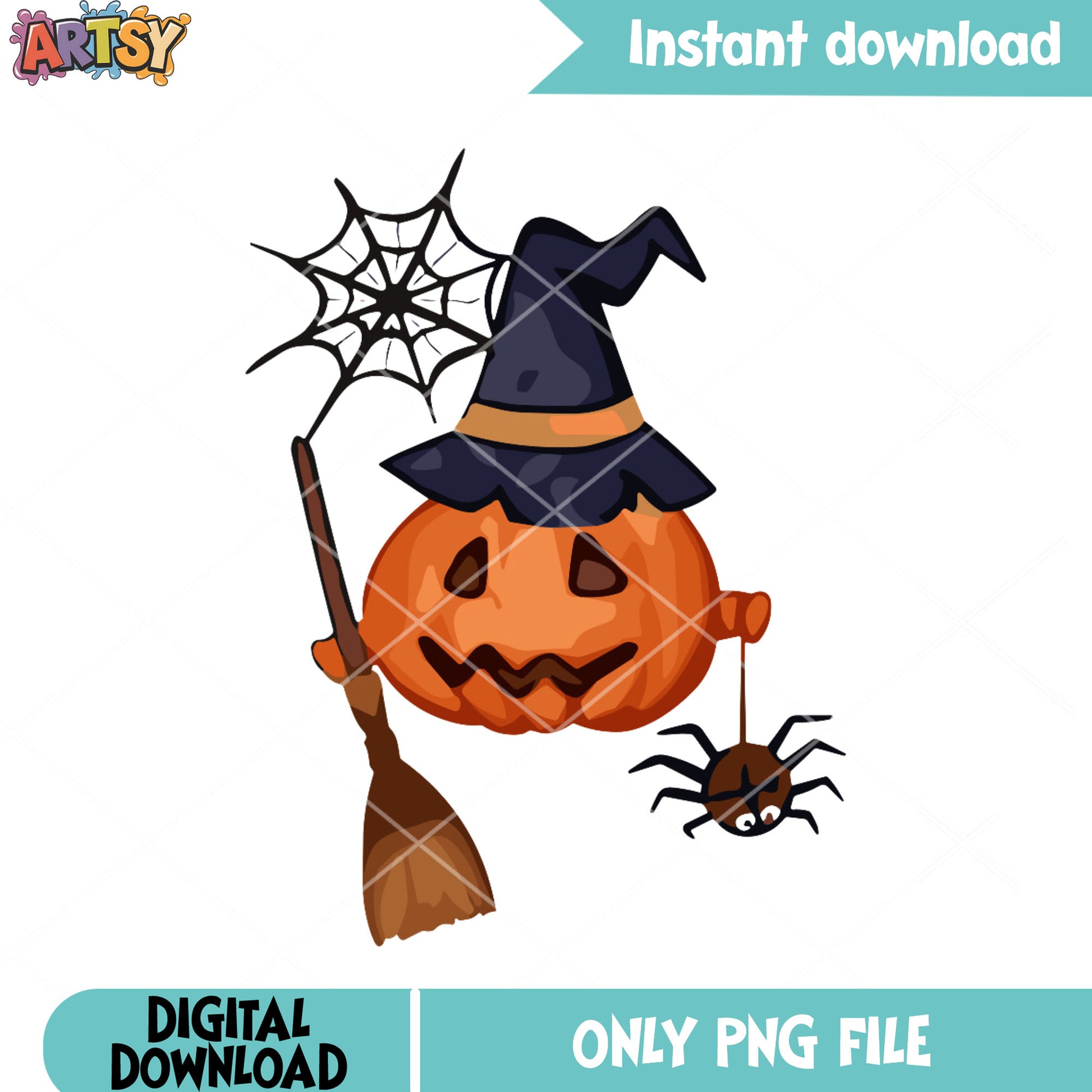 Spider web witches hat png, jack o lantern png, halloween night png