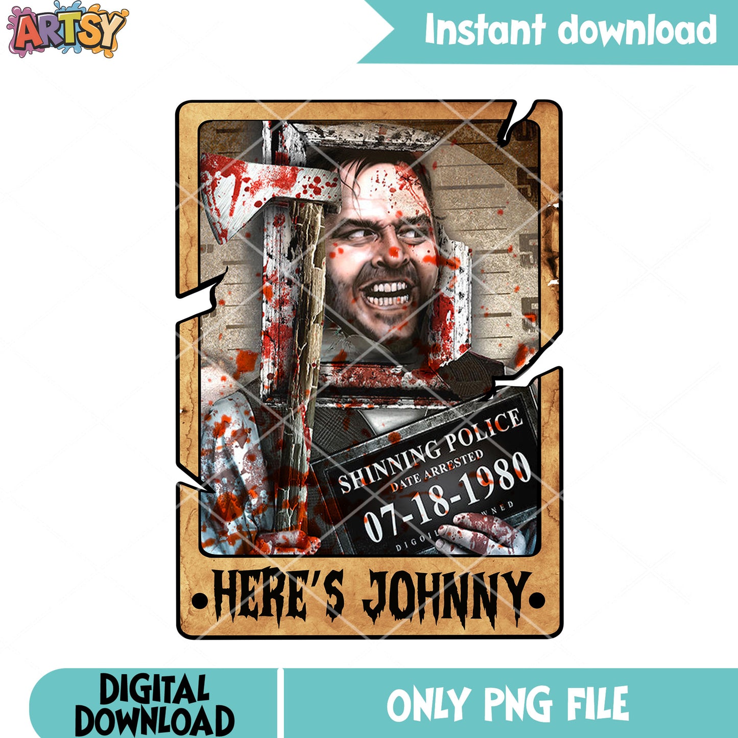 Spinning police png, Jack torrance png, the shinning movie png