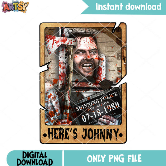 Spinning police png, Jack torrance png, the shinning movie png
