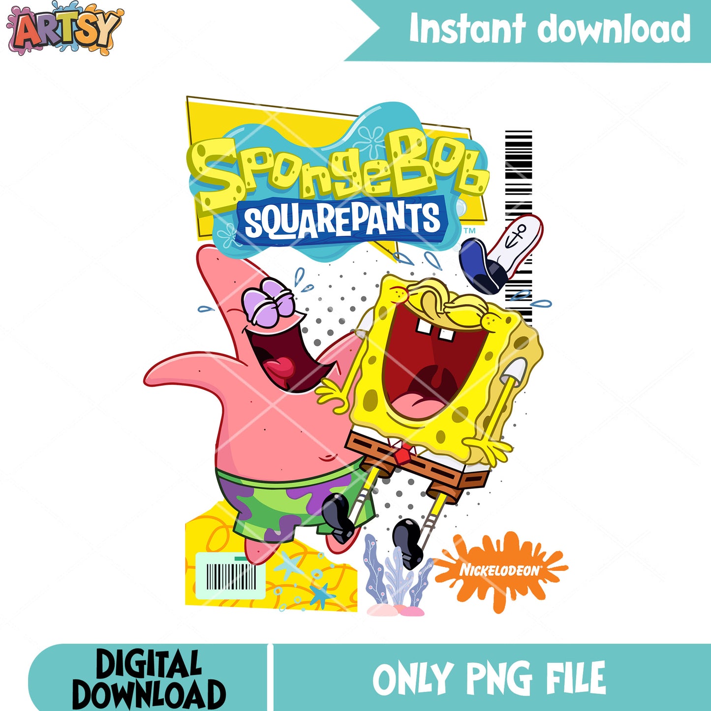 SpongeBob SquarePants png, Patrick Star png, classic cartoon png