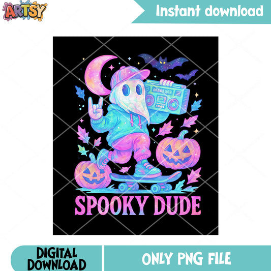 Spooky dude png, halloween night png, halloween pumpkin png