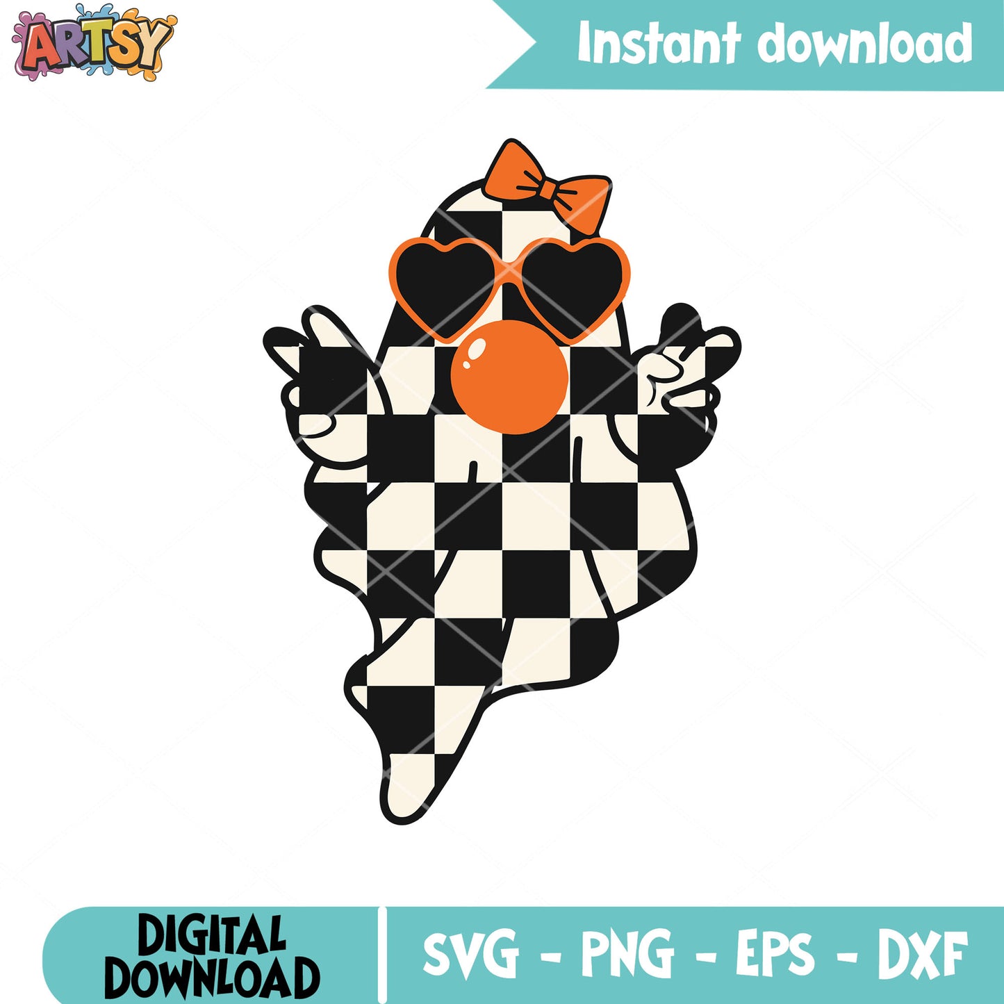 Spooky ghost funny svg, ghost halloween svg, ghost vibes svg