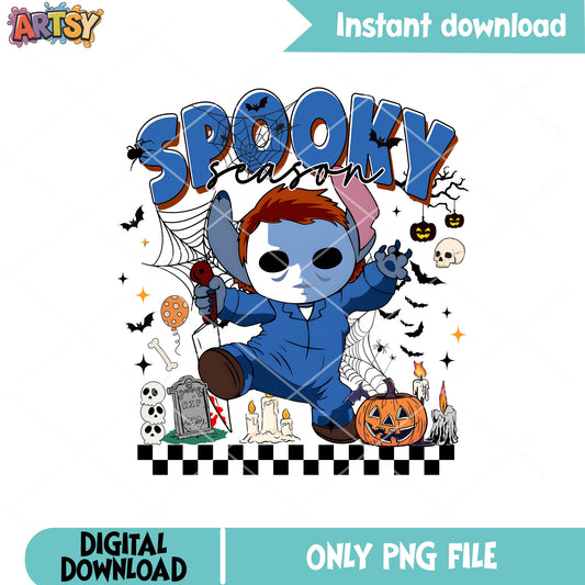 Spooky stitch Michael Myers png, stitch halloween costume​ png