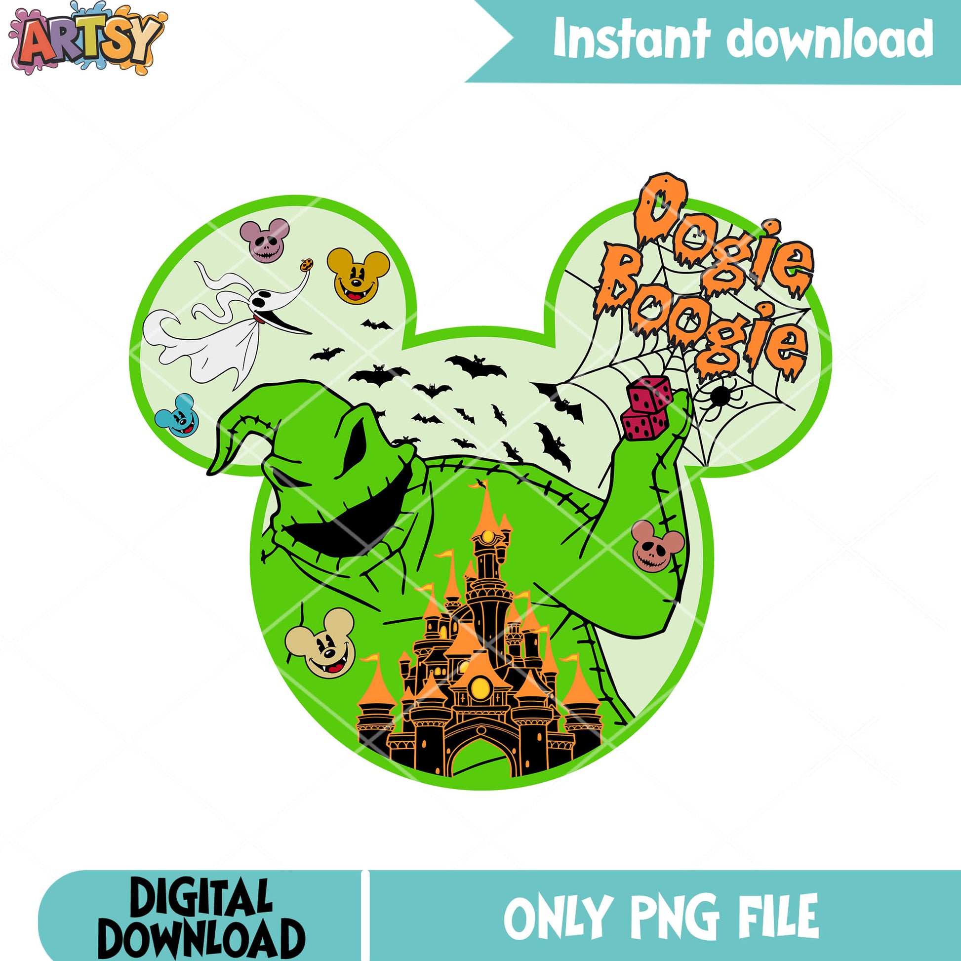 Spooky zero the dog png, oogie boogie png, halloween night png