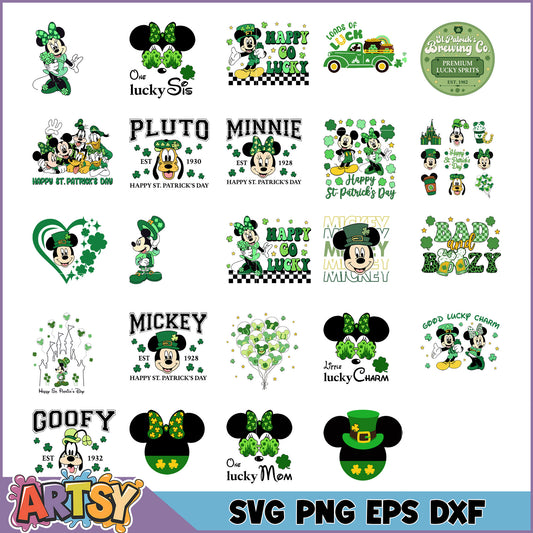 St Patricks Day Disney SVG Bundle
