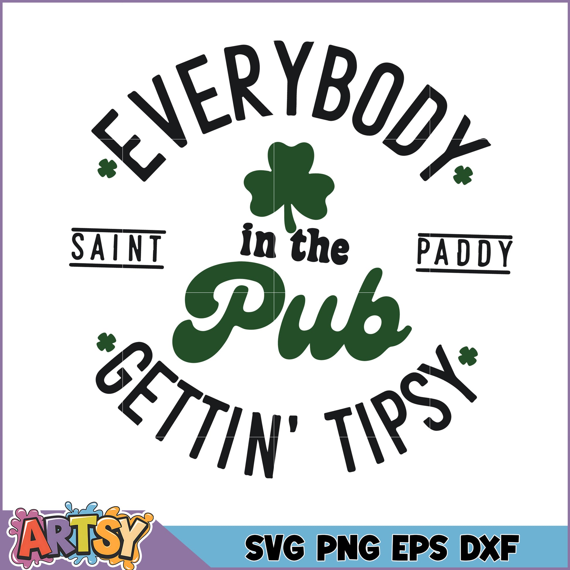 St Patricks Day SVG Pub Tipsy Design