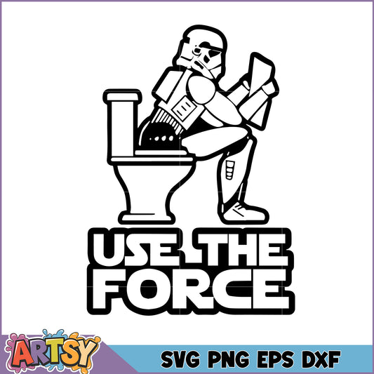 Star Wars Stormtrooper Bathroom SVG