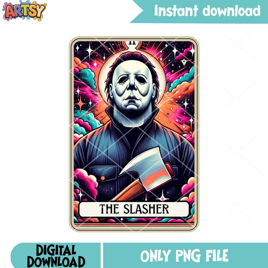 Starry night serial killer png, axe killer​ png, horror movies png