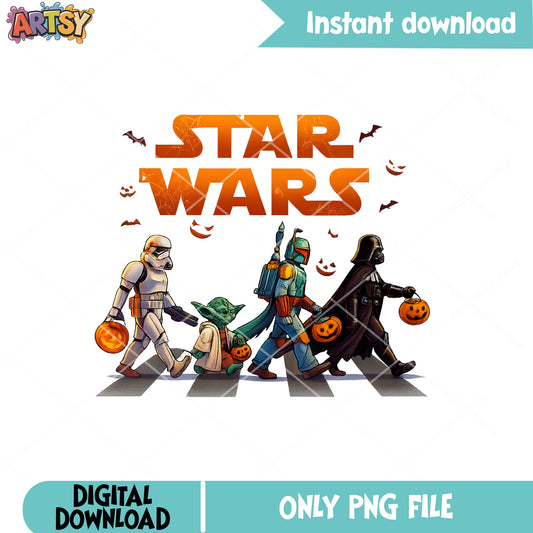 Star wars pumpkin png, pumpkin halloween png, star wars png
