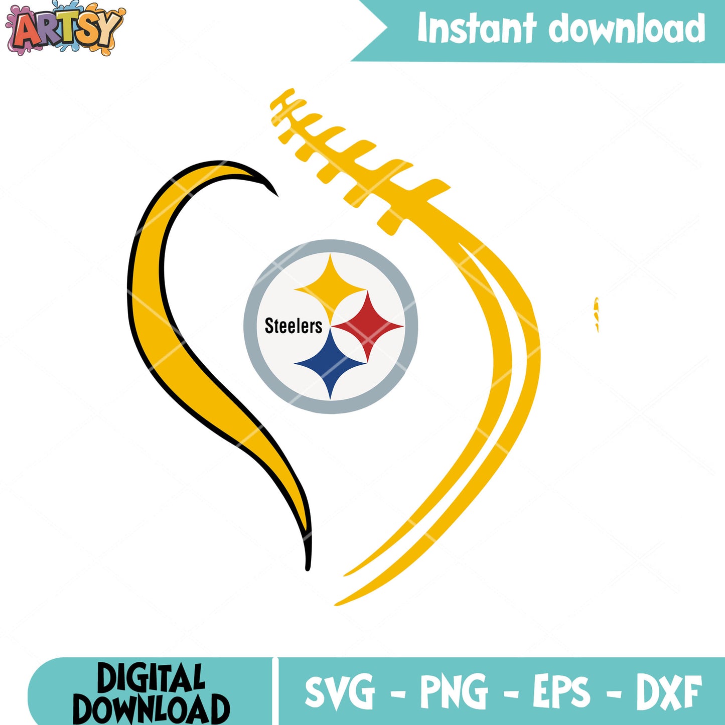 Steelmark logo nfl svg, division svg, pittsburgh steelers svg
