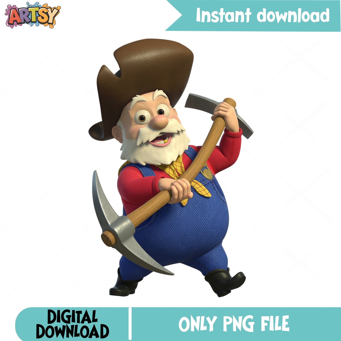 Stinky Pete Toy Story PNG, Prospector Pete PNG, Disney Pixar PNG