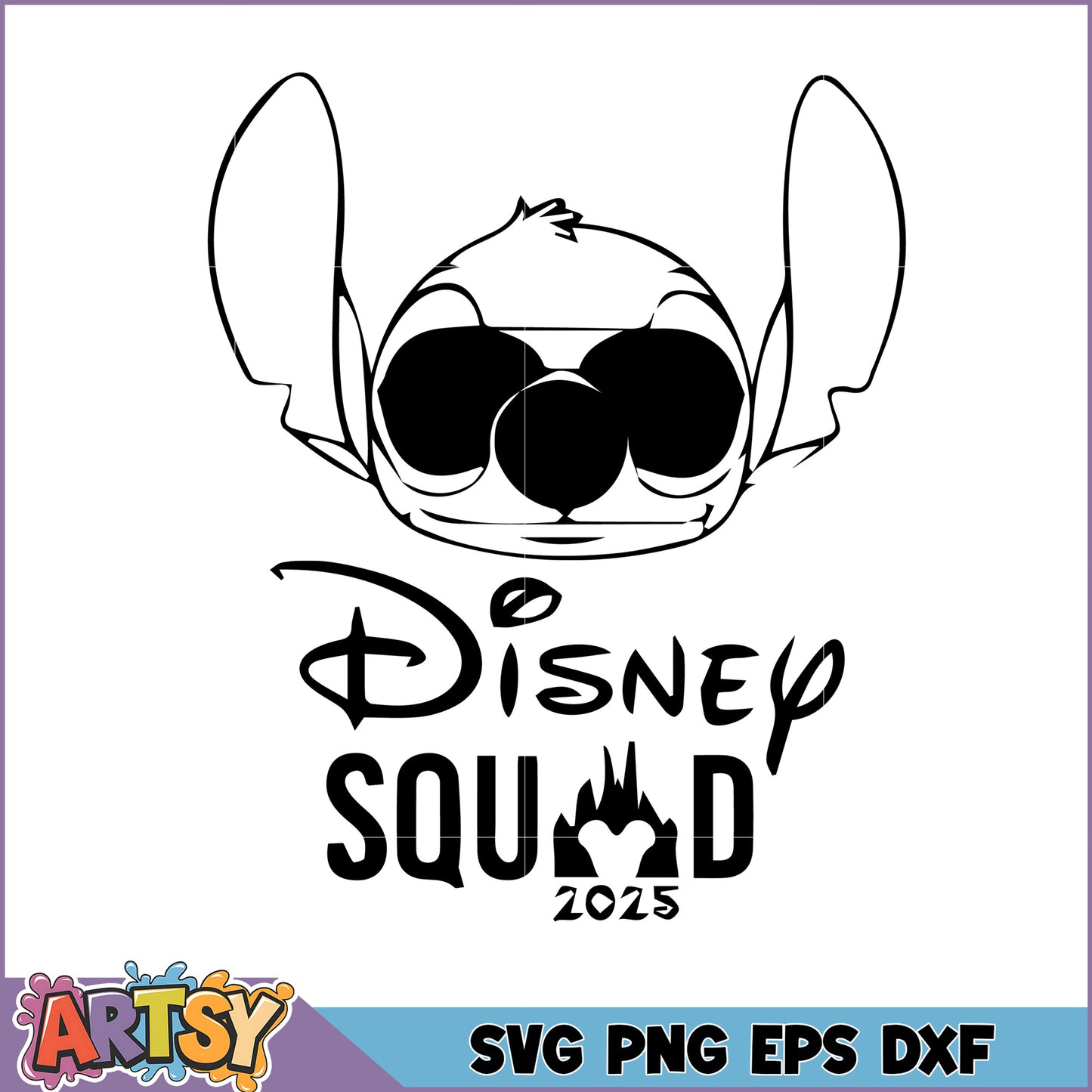 Stitch Disney Squad SVG 2025