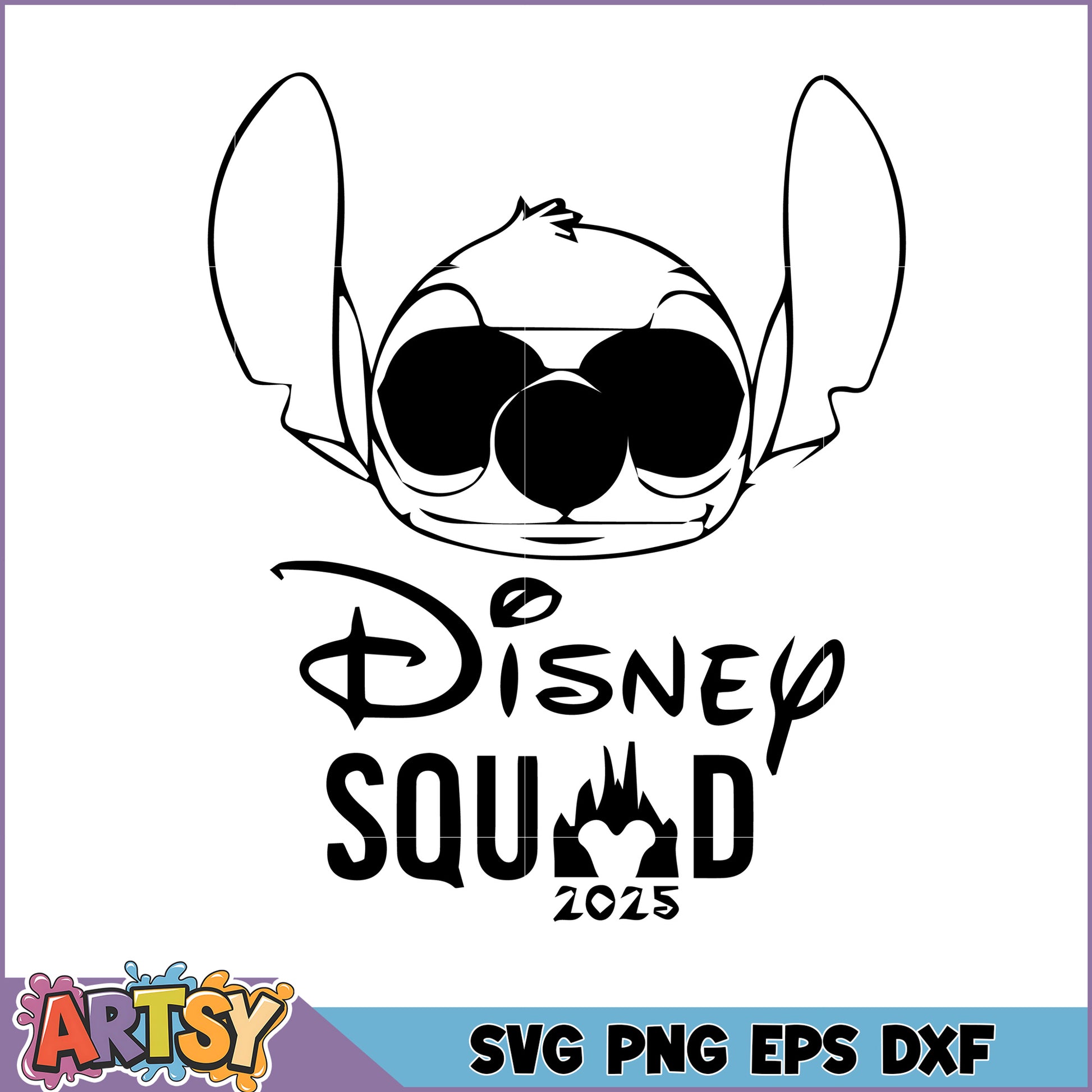 Stitch Disney Squad SVG 2025