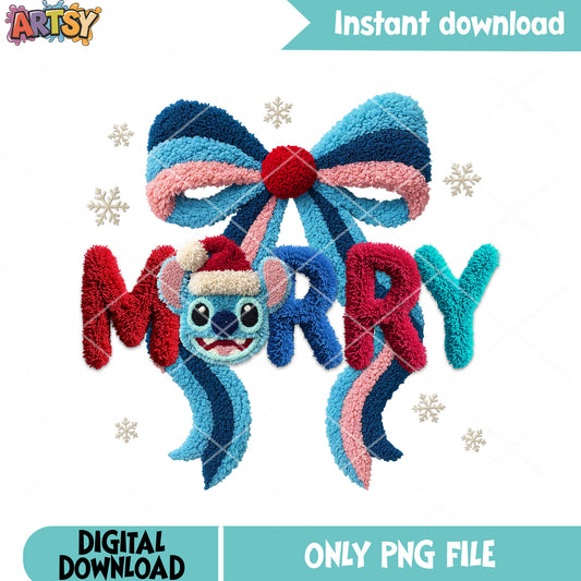 Stitch face costume santa png, lilo and stitch​ png, christmas png