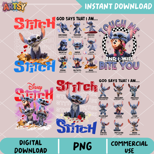 Stitch movie vibes png bundle, stitch movie png, new stitch movie png