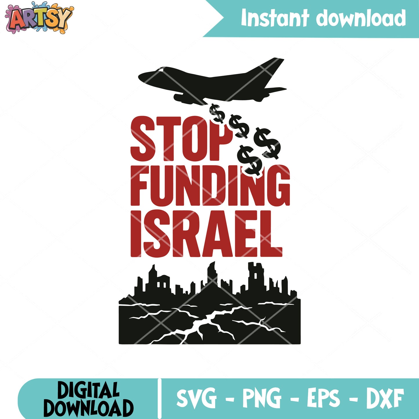 Stop funding israel design svg, Support Iranian svg, anti trump svg