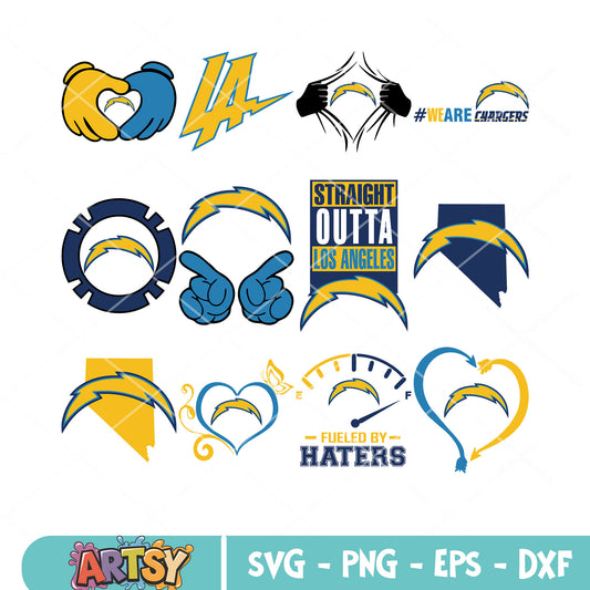 Straight outta los angeles bundle svg,  los angeles rams bundle svg
