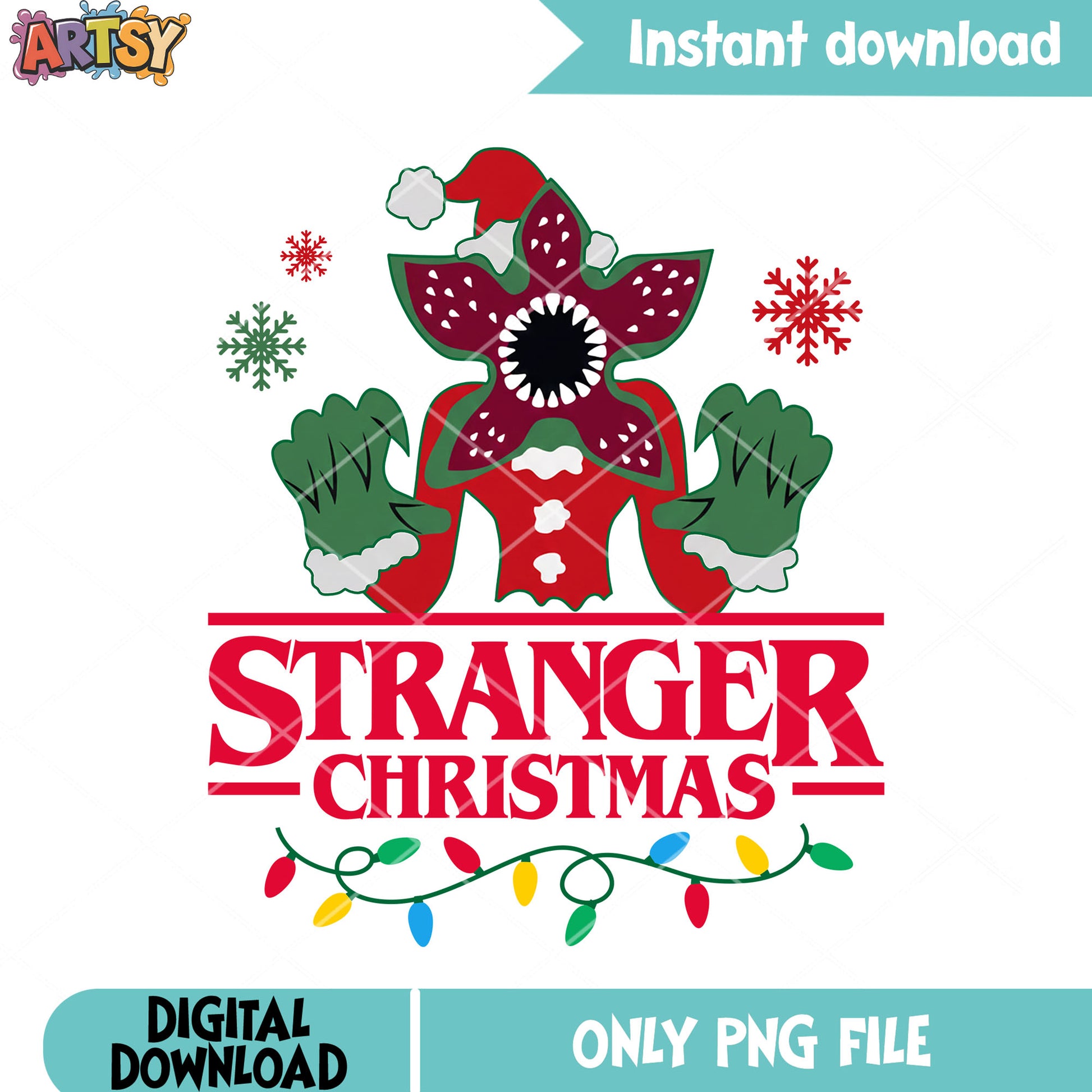 Stranger Christmas Monster from Upside Down