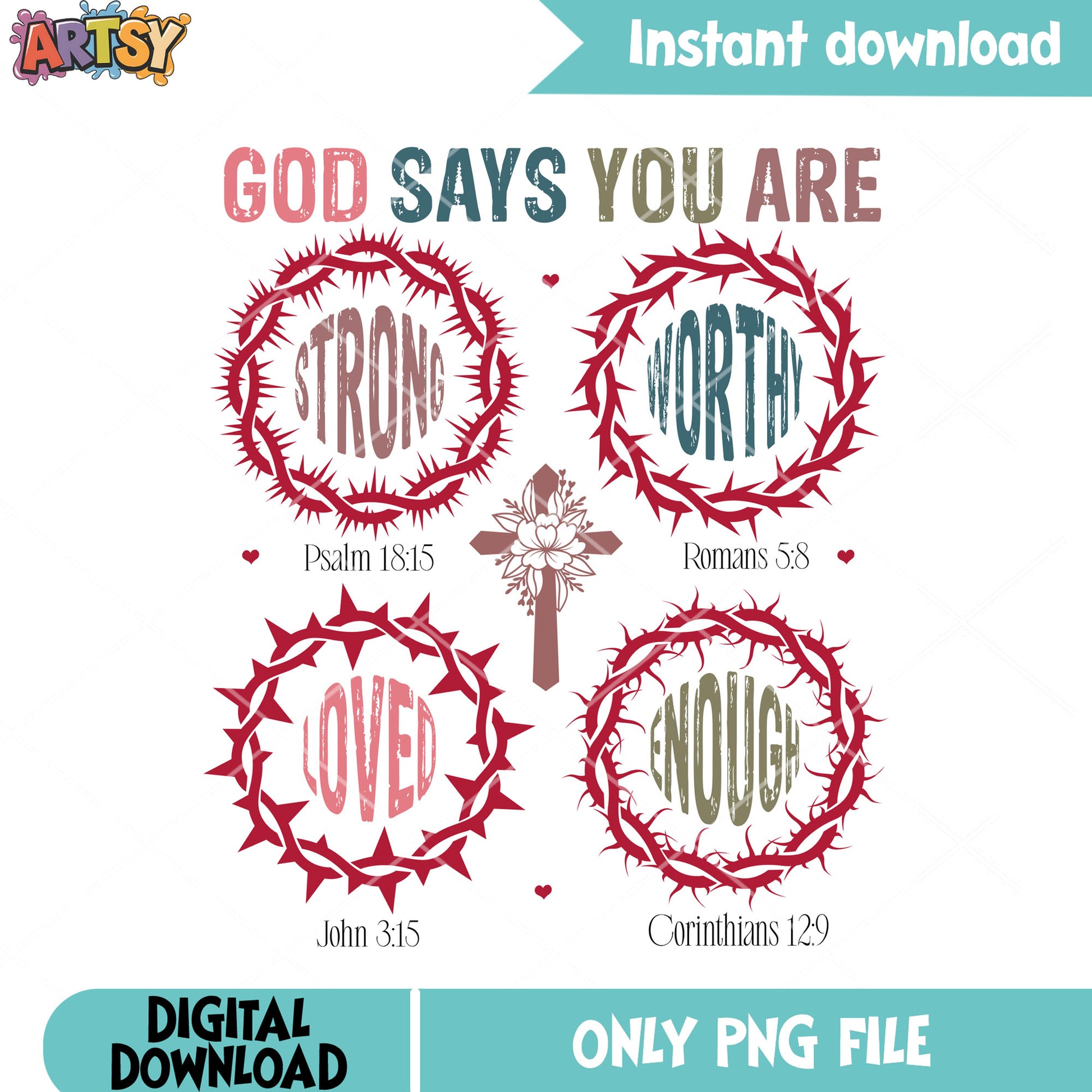 Strong worth loved enough valentine png, valentine gifts png, love vibespng