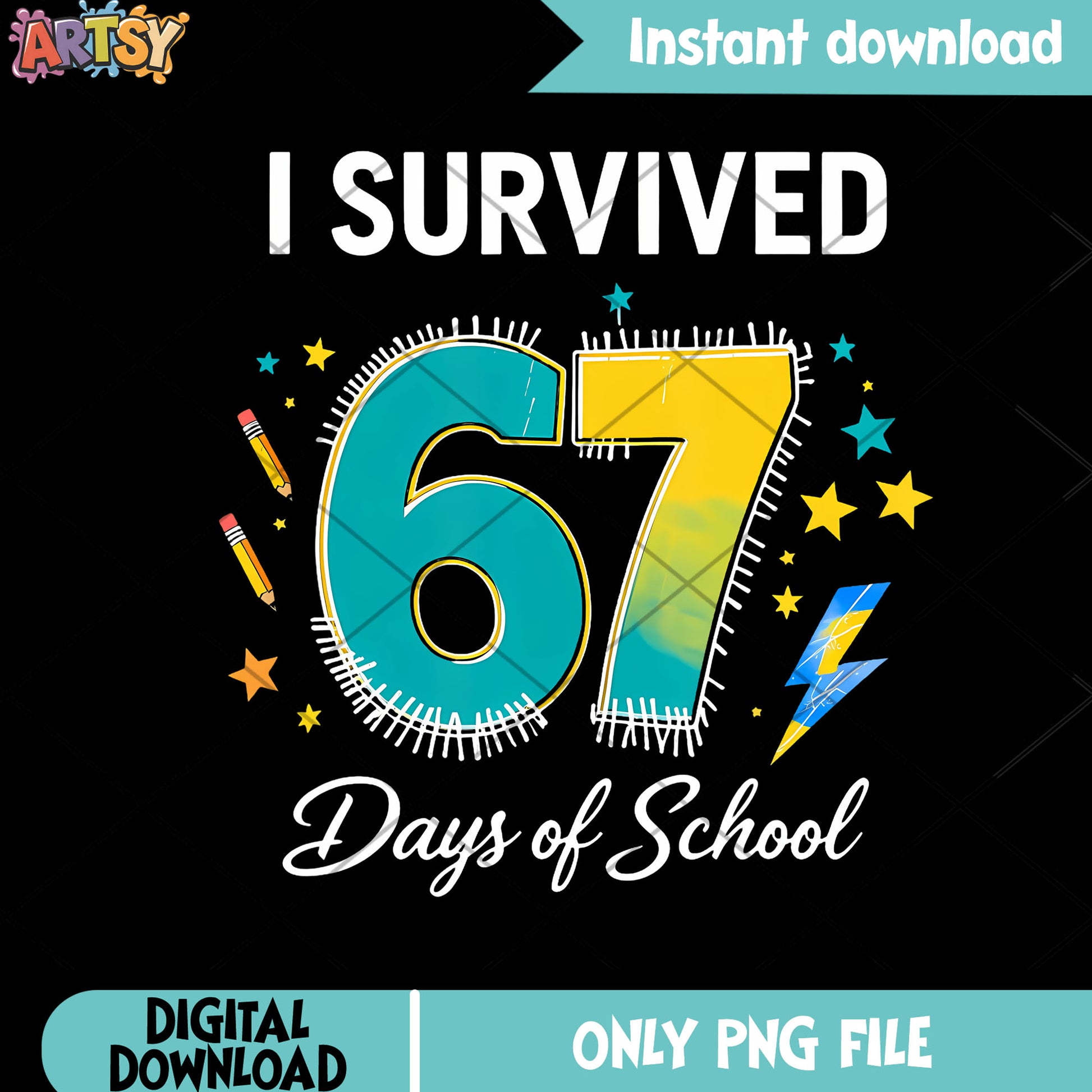 Student survived 67 png, funny memes ​png, lightning png