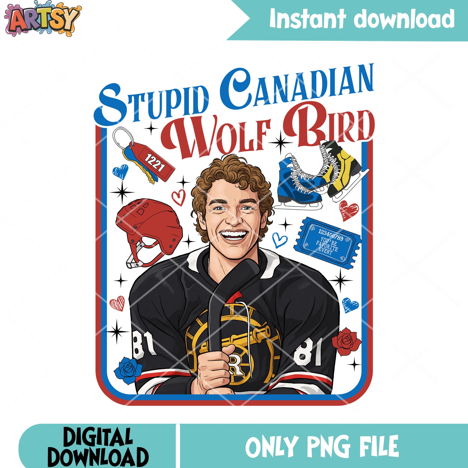 Stupid canadian wolf bird png, raider boston png, hollanov png