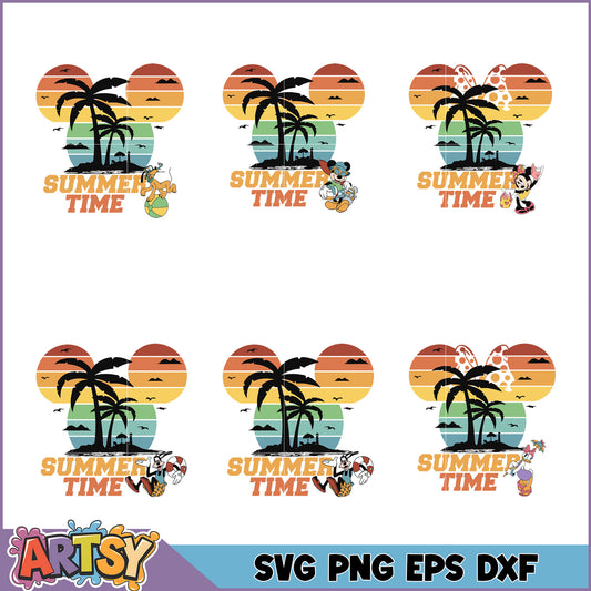 Summer Time Disney SVG Bundle