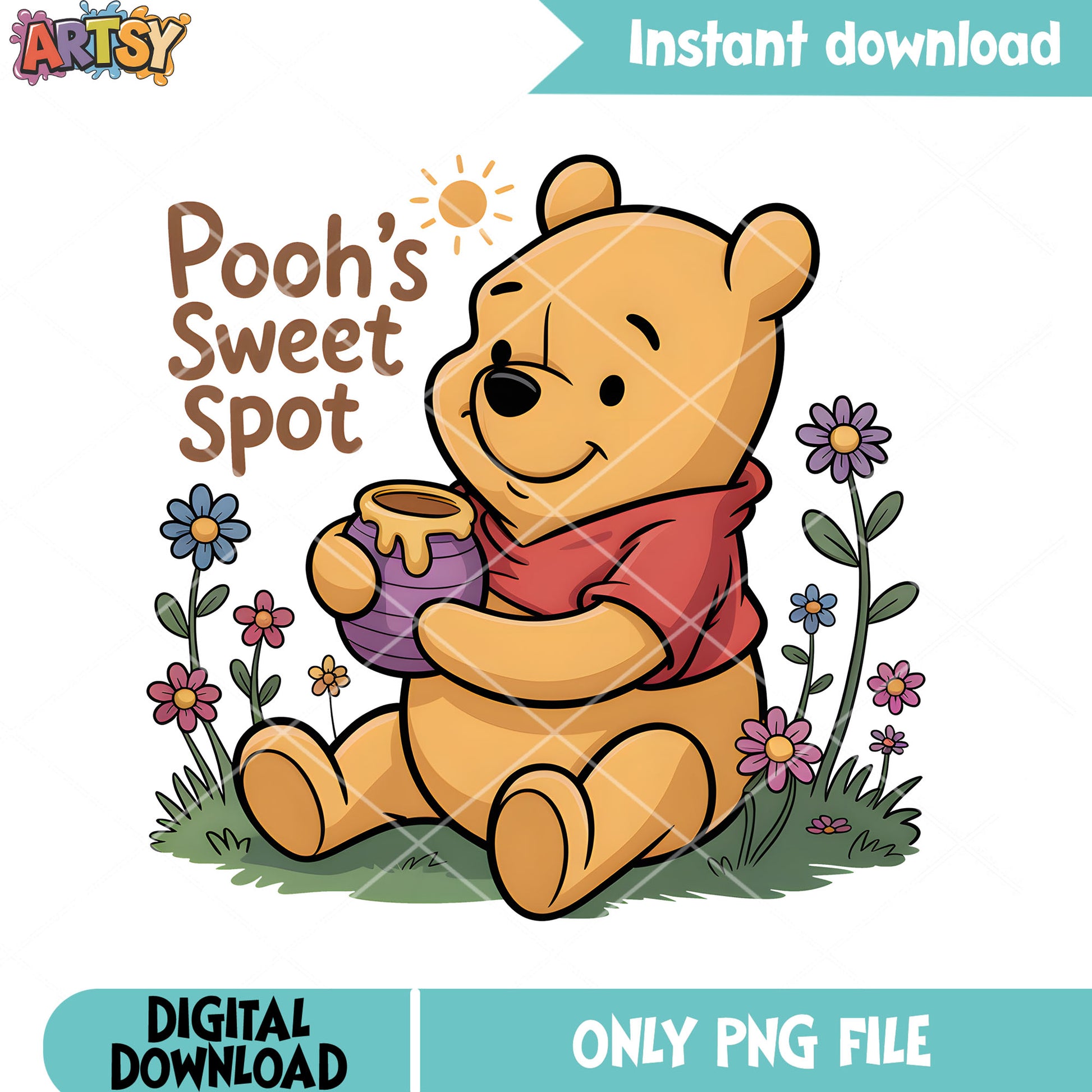 Sunshine pooh honey pot png, winnie the pooh png, pooh bear png