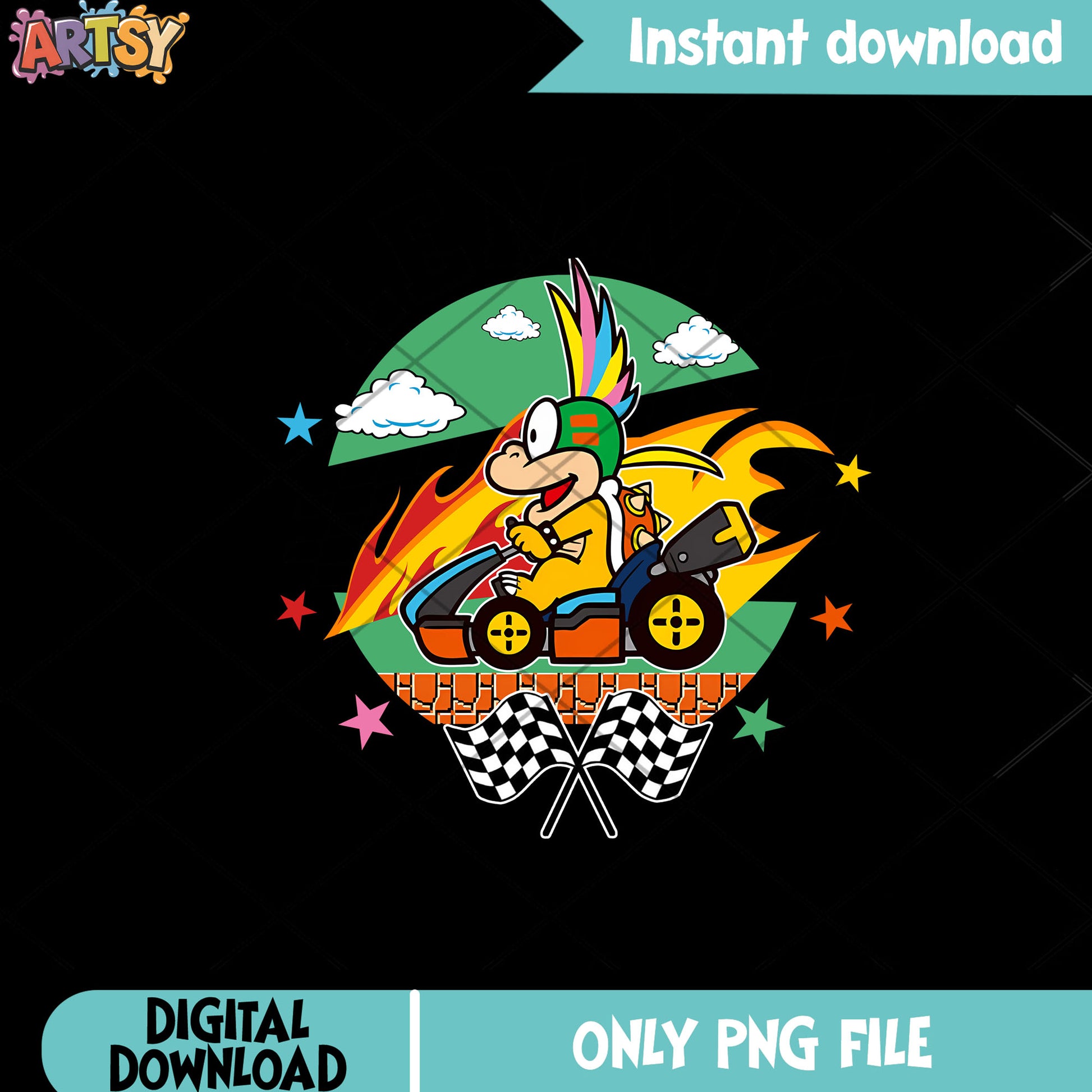 Suoer mario Lemmy png, Mario Kart png, Video game png