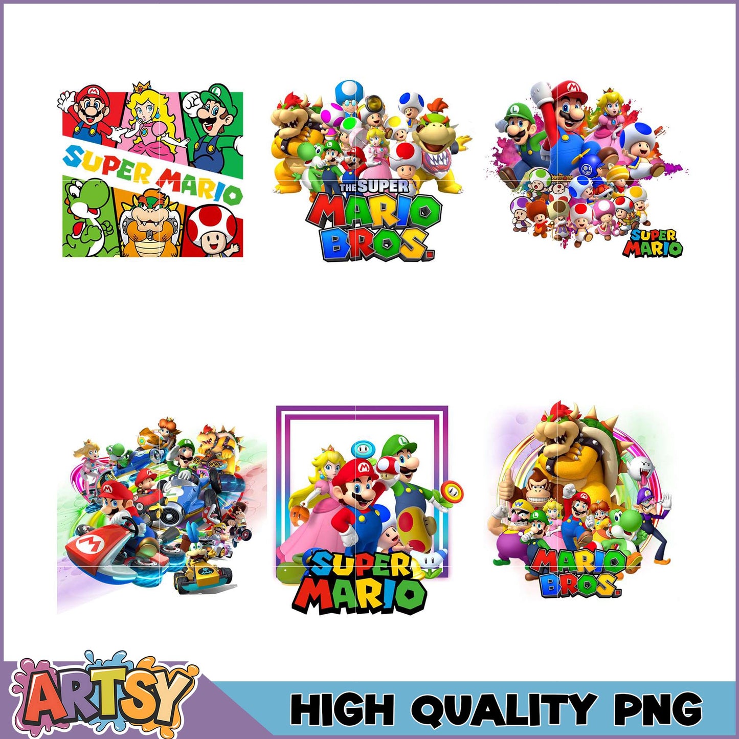 Super Mario PNG Bundle High-Quality Images