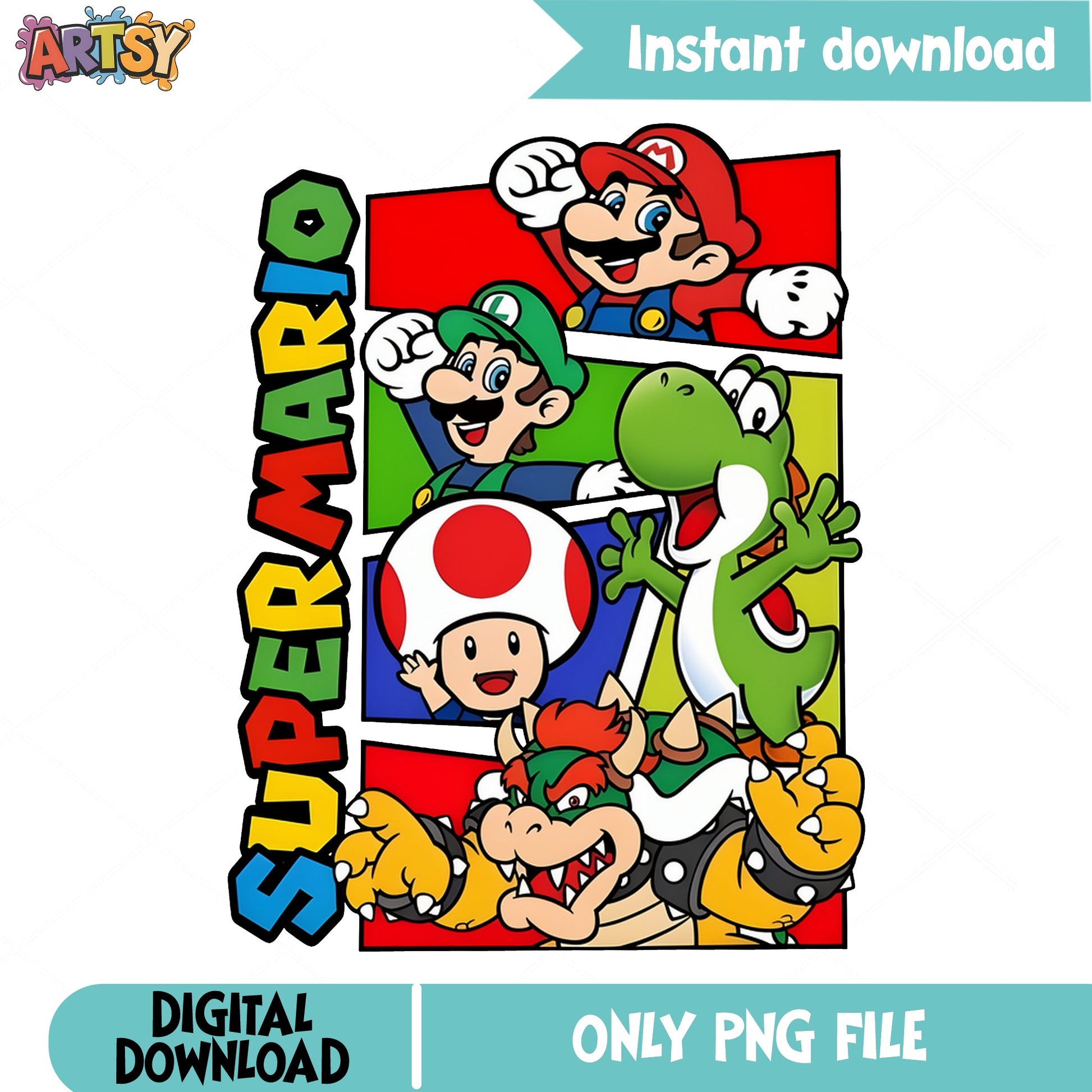 Super Mario Characters PNG, Mario And Friends PNG, Nintendo PNG