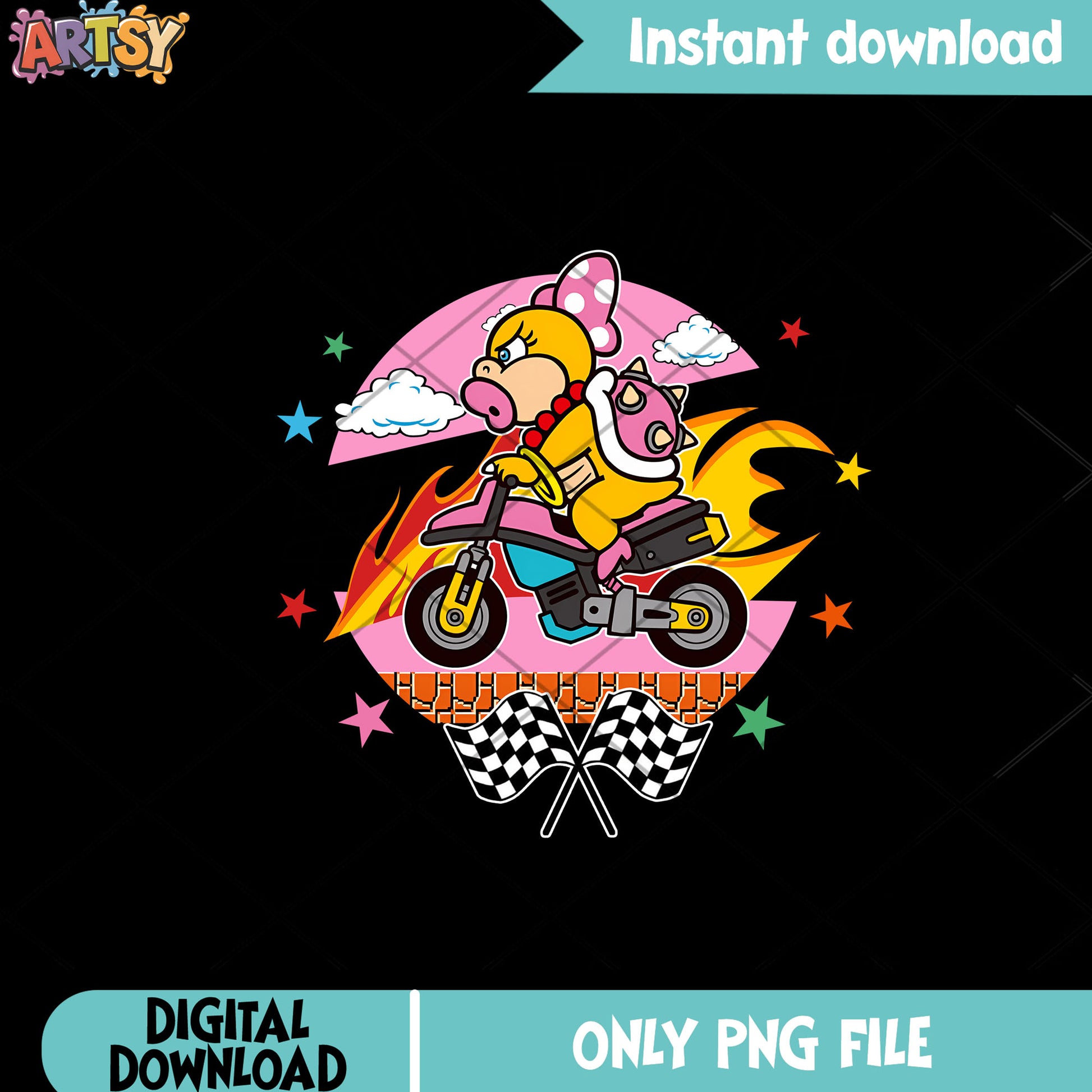 Super mario wendy racing png, nintendo art png, nintendo swich png
