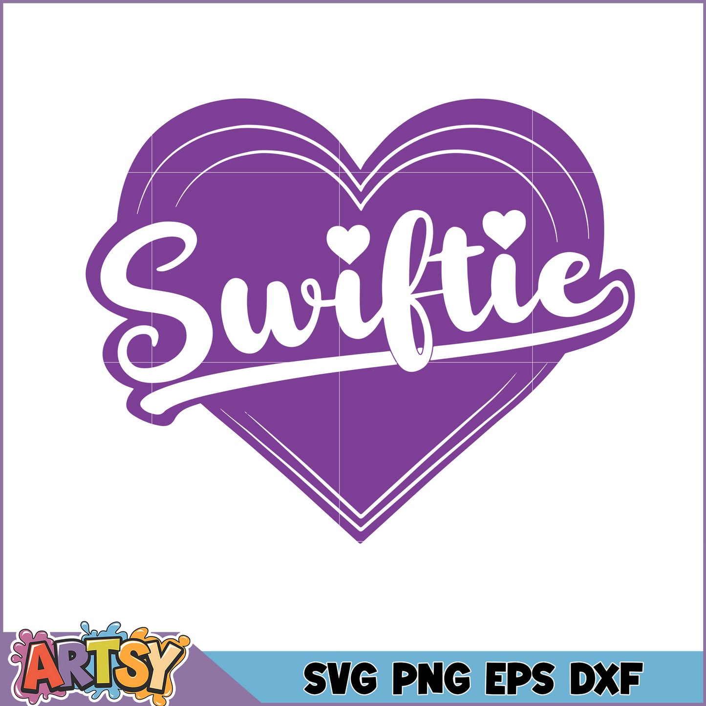 Swiftie Heart SVG Cut File