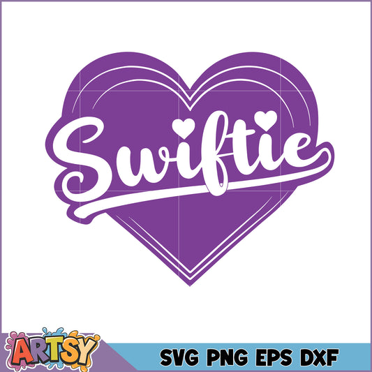 Swiftie Heart SVG Cut File