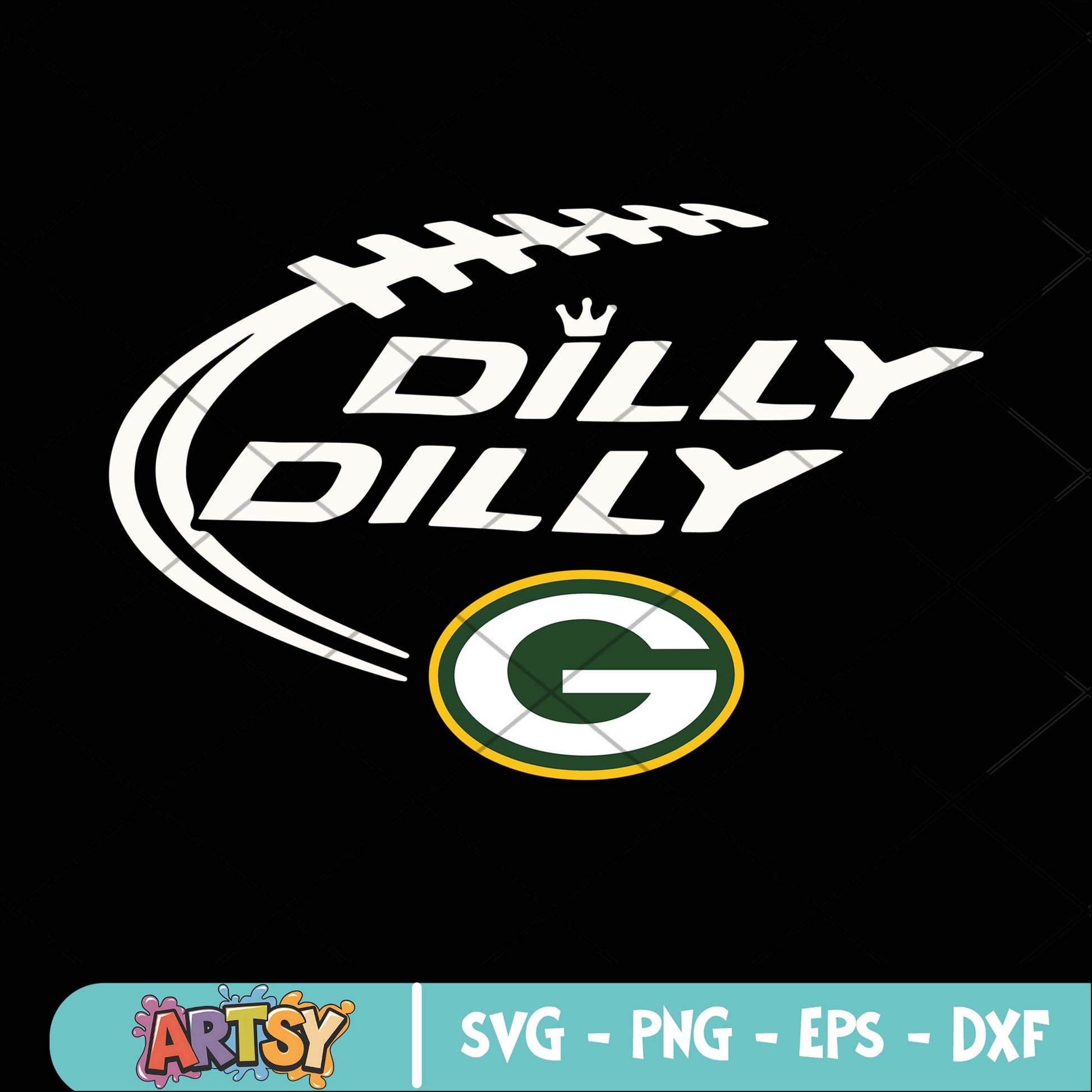 Swirl american football svg, wilcosin football svg, nfl football​ svg