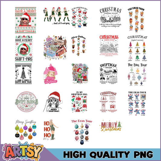 Taylor Swift Christmas PNG Bundle High Quality