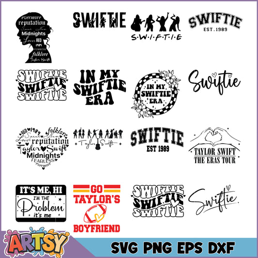 Taylor Swift SVG Bundle Designs & Quotes