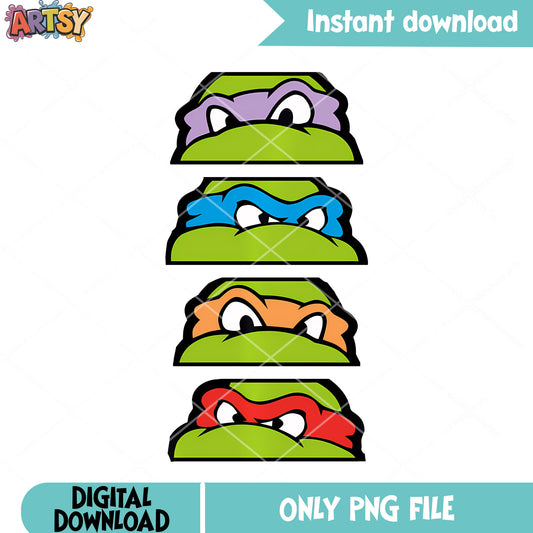Teenage mutant ninja turtles spirit png, turtle ninja png, cartoon png