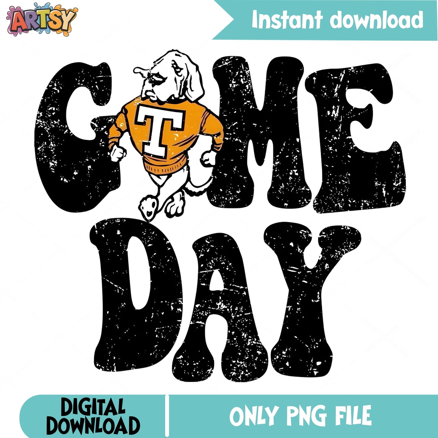 Tennessee Volunteers Game Day PNG, Football Mascot PNG, Vols PNG