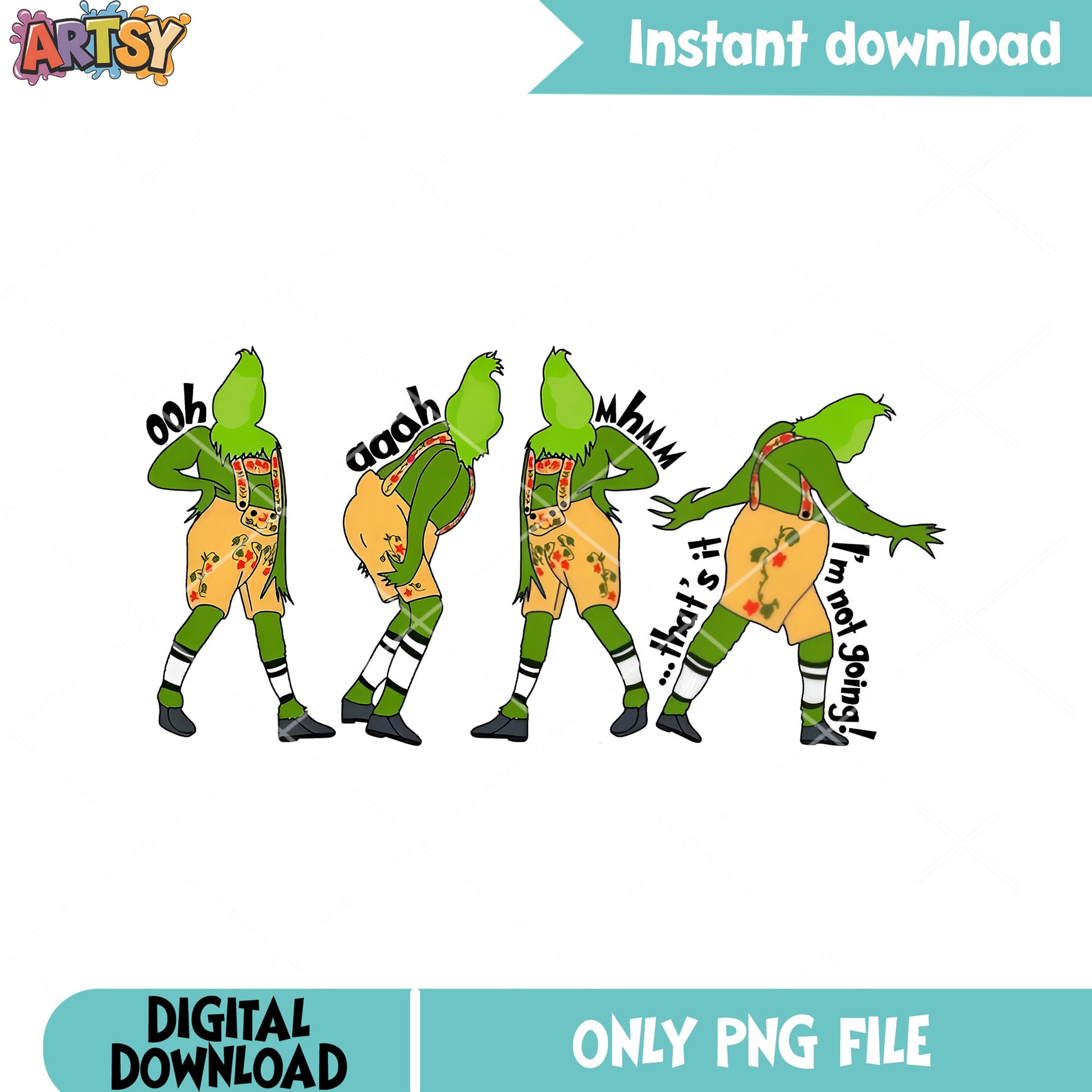 That it grinch not going png, grinchmas png, happy christmas png