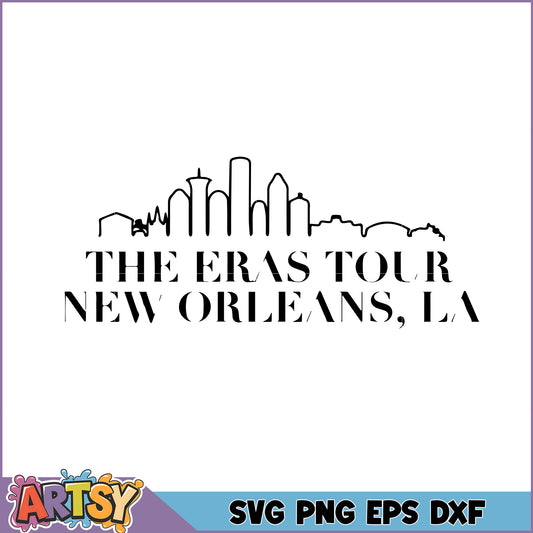 The Eras Tour New Orleans SVG Cut File