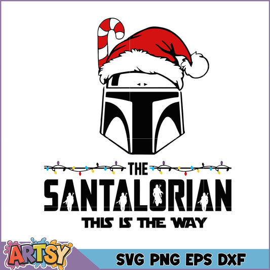 The Santalorian Holiday SVG Design for Festive Crafts