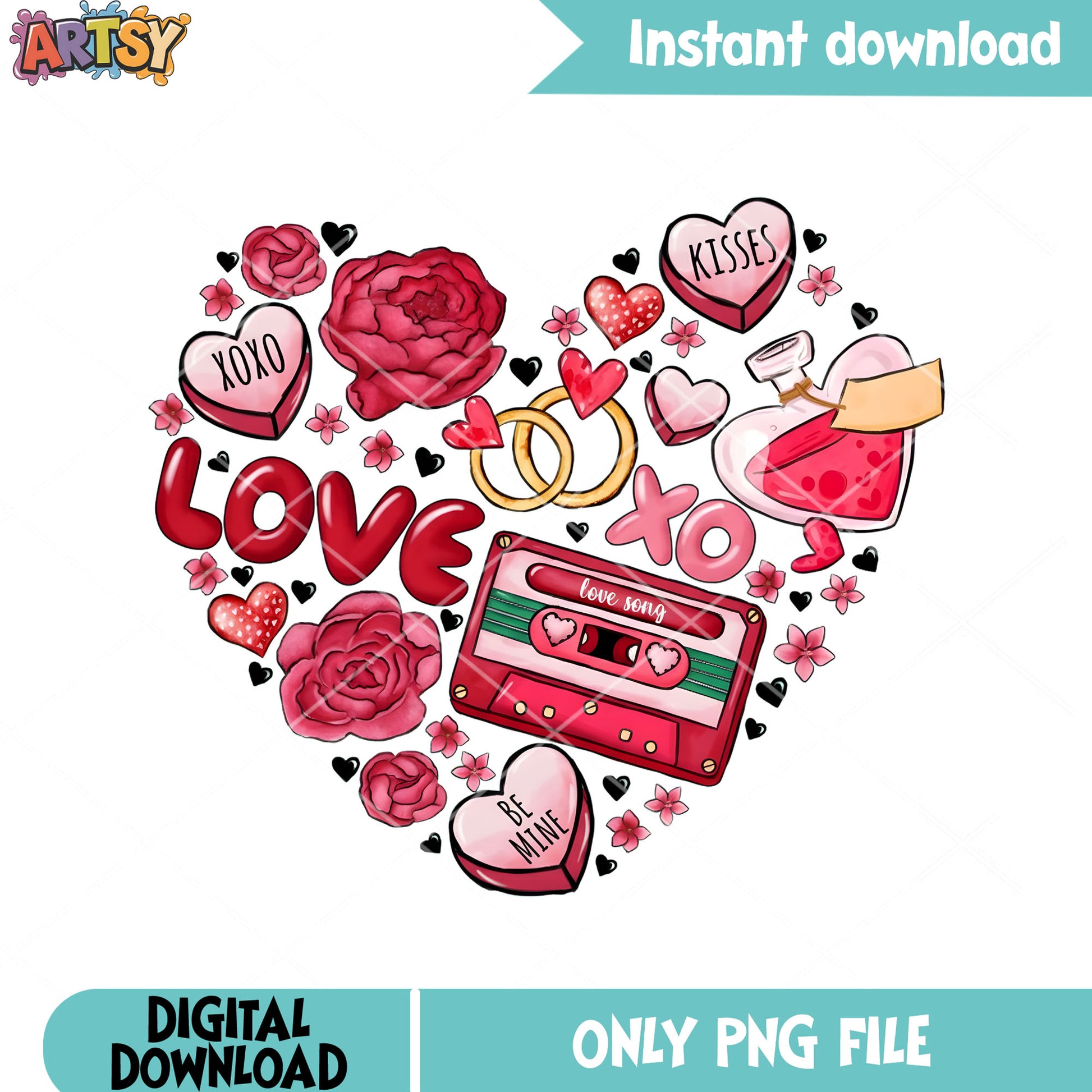 The all valentine thing png, valentine day png, happy valentine png