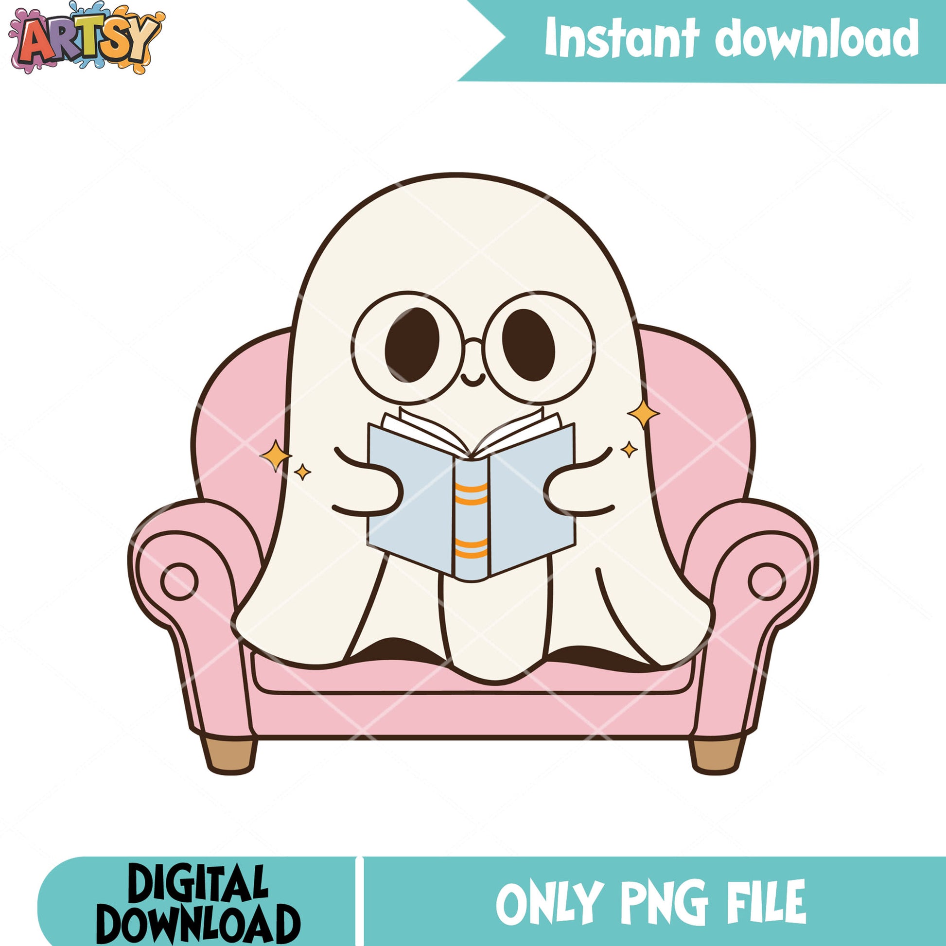 The blanket study png, pink sofa png, halloween scary png